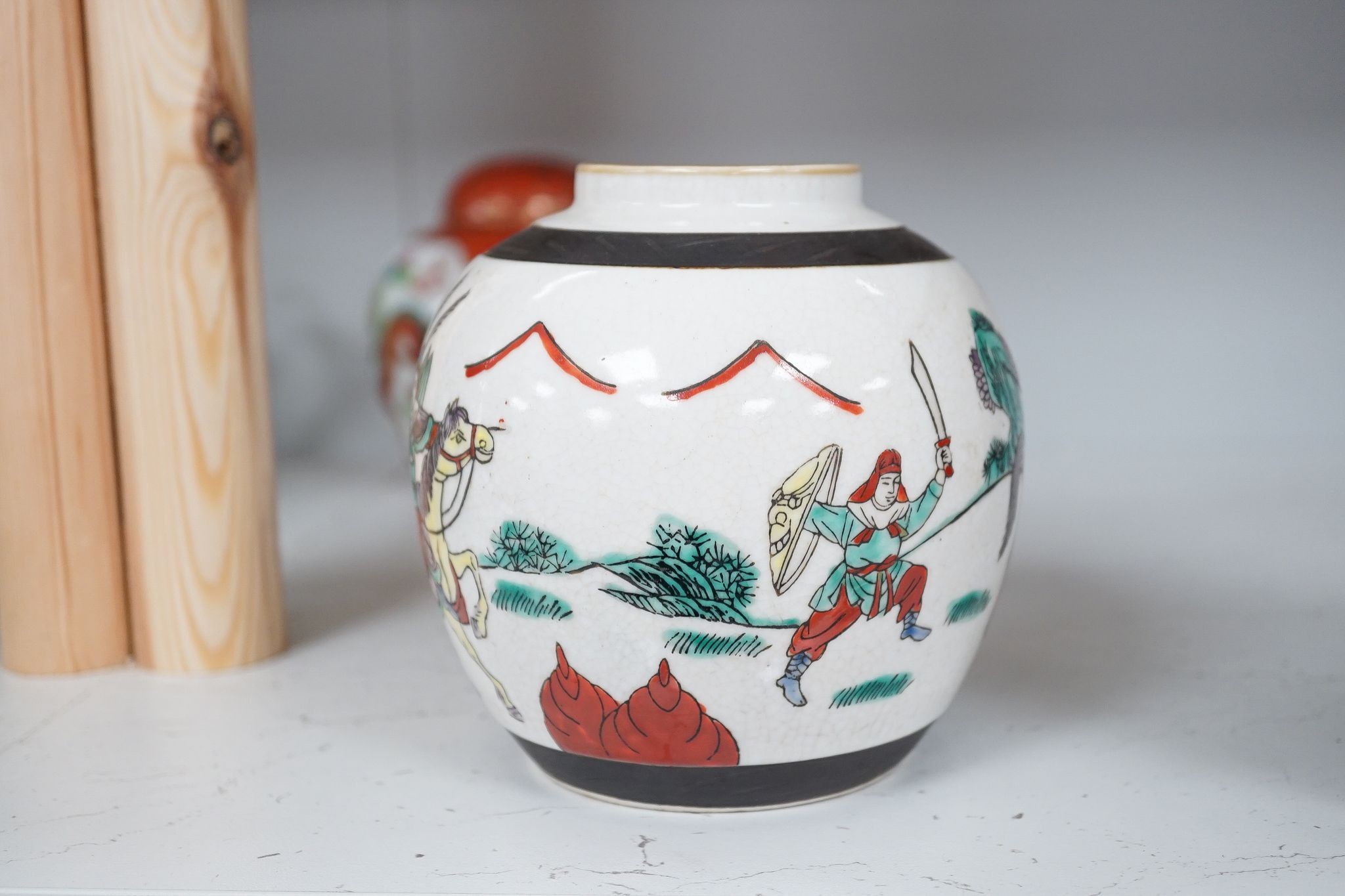 A group of Chinese porcelain, Republic period and later, tallest 23cm